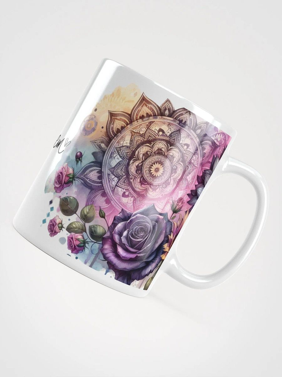 Floral Harmony Let Them White Glossy Mug product image (5)