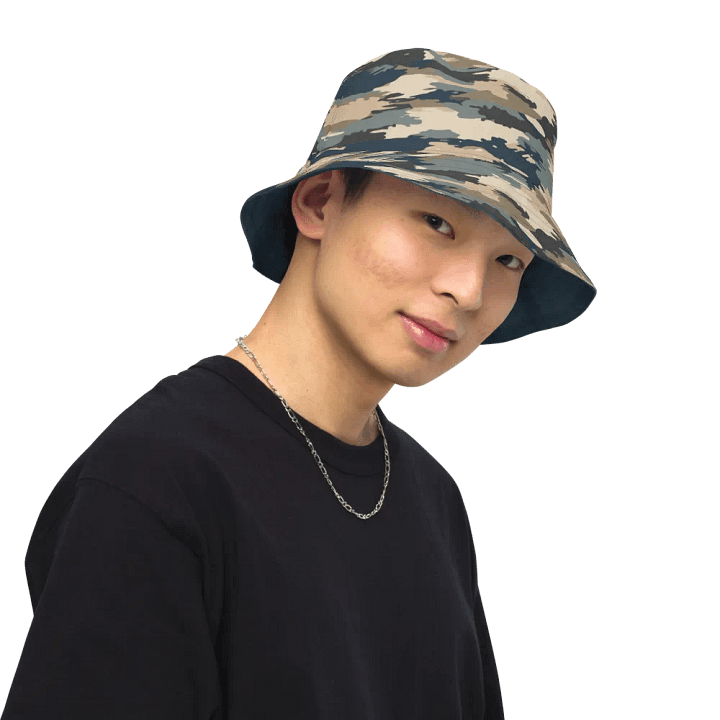 Camouflage Navy Reversible Bucket Hat product image (1)