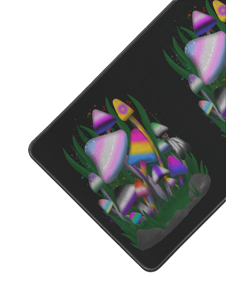 LGBTQIA+ Trans Rights Mushrooms Desk Mat product image (2)