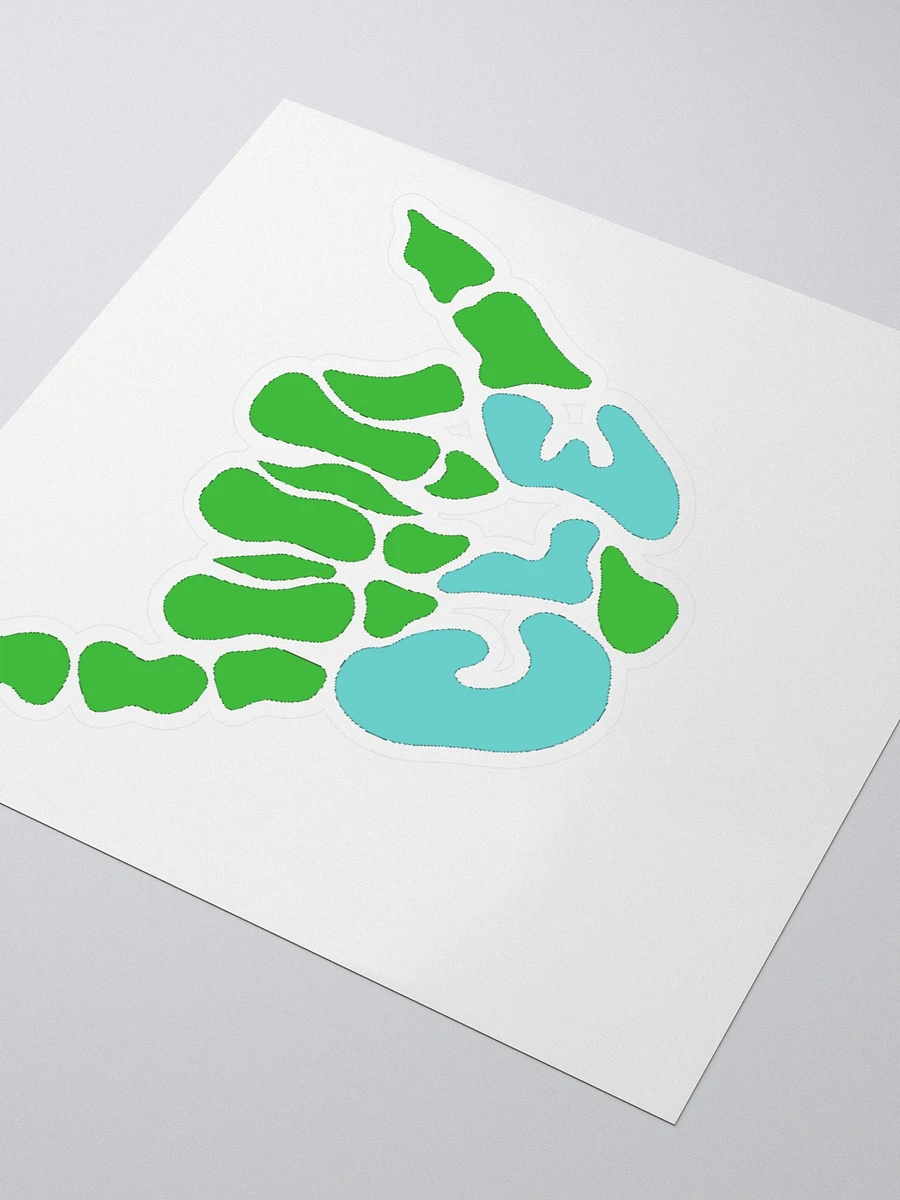 Suns Out, Bones Out Sticker (Green/Blue) product image (3)