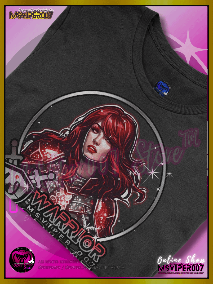 T-Shirt - MsViper007's "Warrior Spirit [Ruby Red]" Comfort T-shirt By Anna H. product image (3)