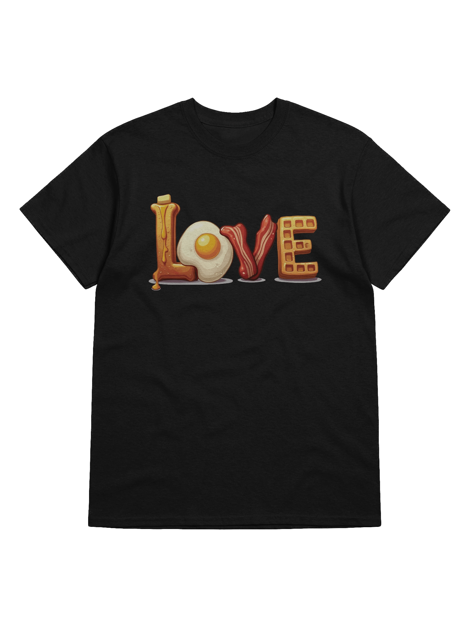 Breakfast Love Dark Version Unisex Heavyweight Graphic T-shirt product image (5)