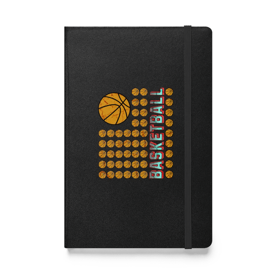 US Flag Basketball Hoops Galore Hardcover Notebook product image (1)