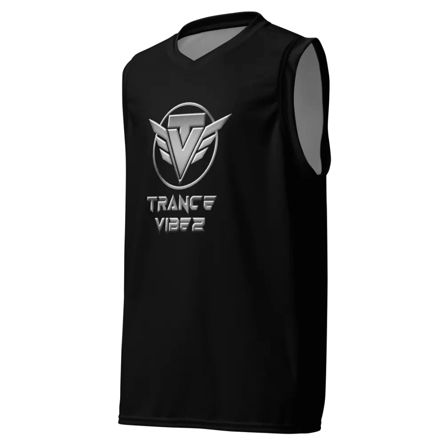 Trance Vibez Black Basketball Jersey product image (1)