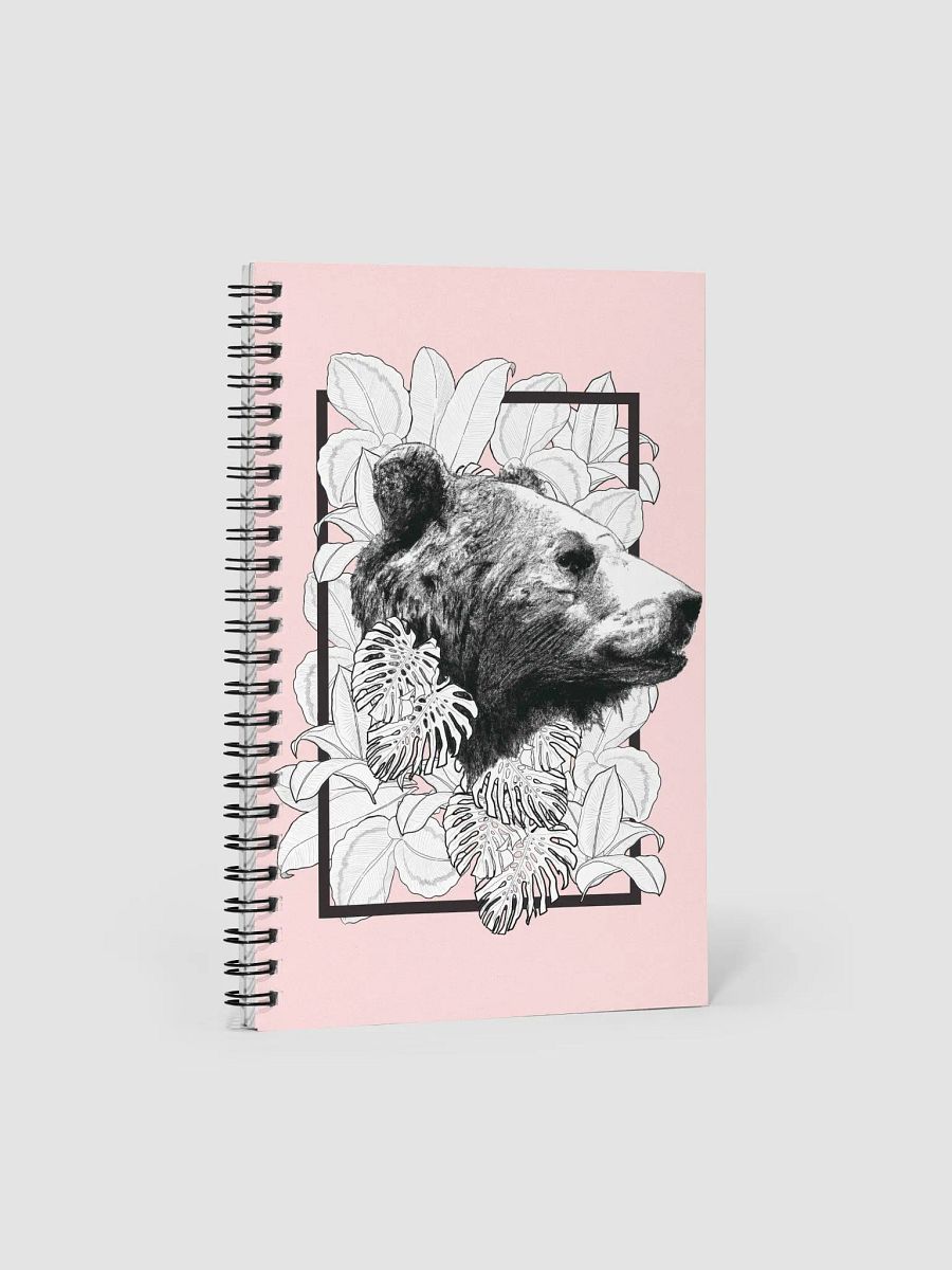 Framed Bear with Plants Spiral Notebook product image (1)