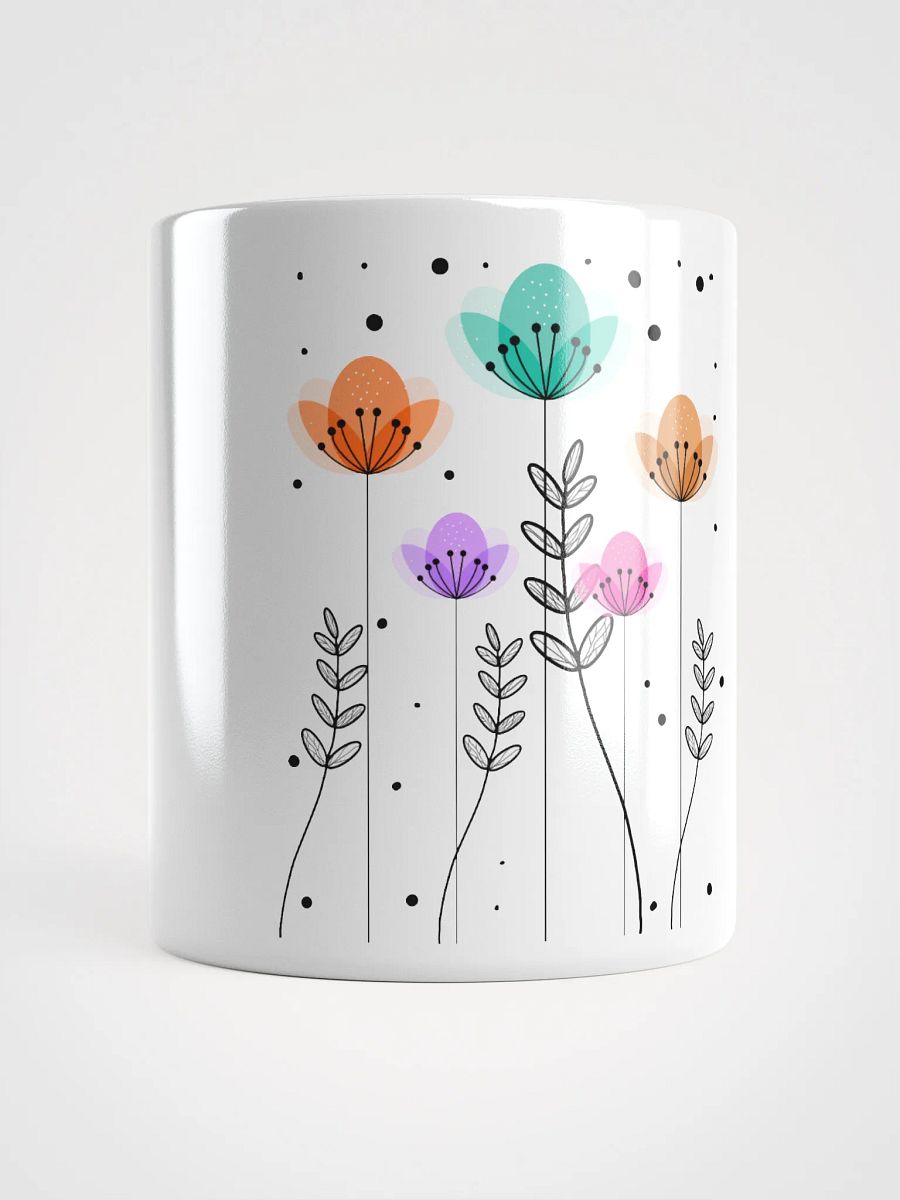 Whimsical Wildflowers White Glossy Mug product image (13)