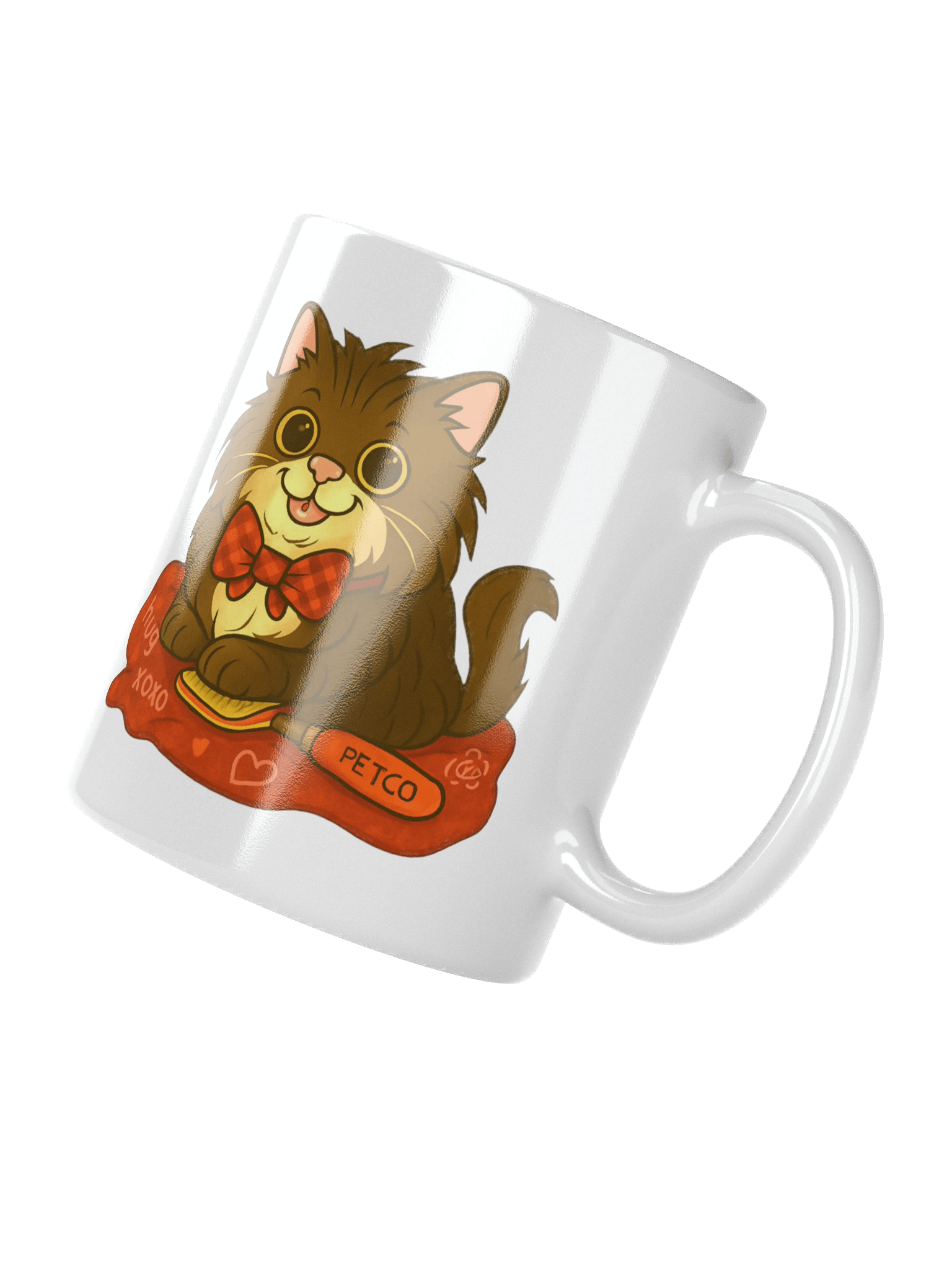 Mali the Axe Cat White Glossy Mug product image (3)