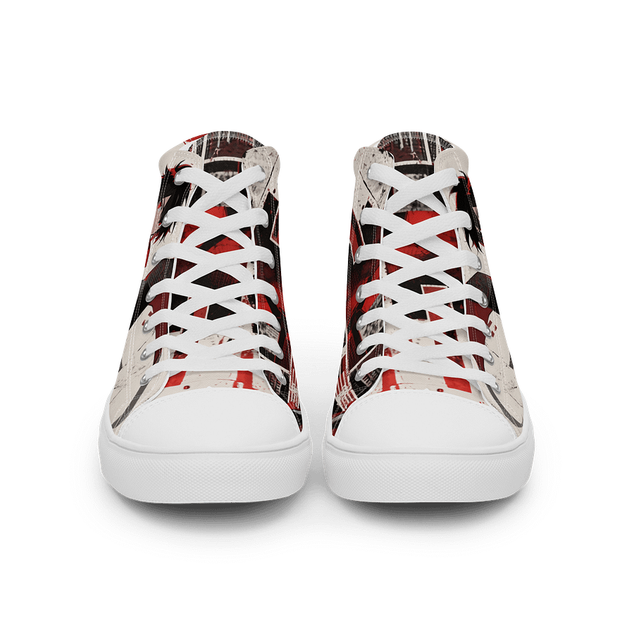 Crimson Anime Rebel Canvas High Tops product image (3)