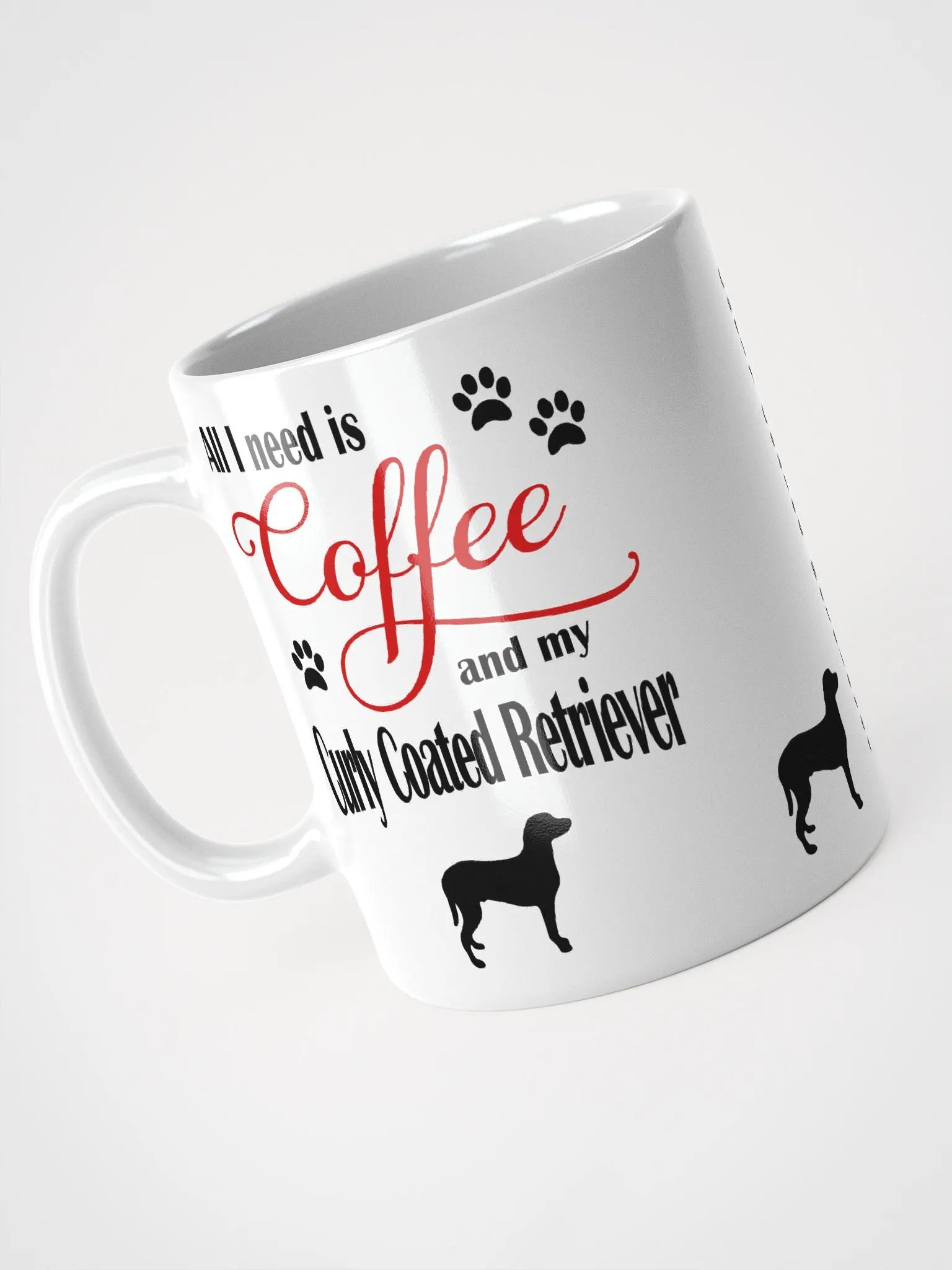 Coffee and my Curly Coated Retriever Mug product image (3)