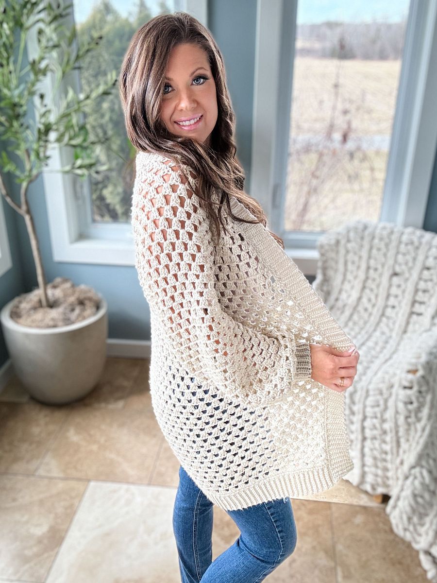 Granny Pop Cardigan Crochet Pattern product image (6)