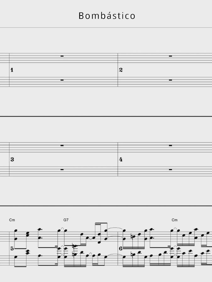 Bombastico - Piano sheet music product image (1)