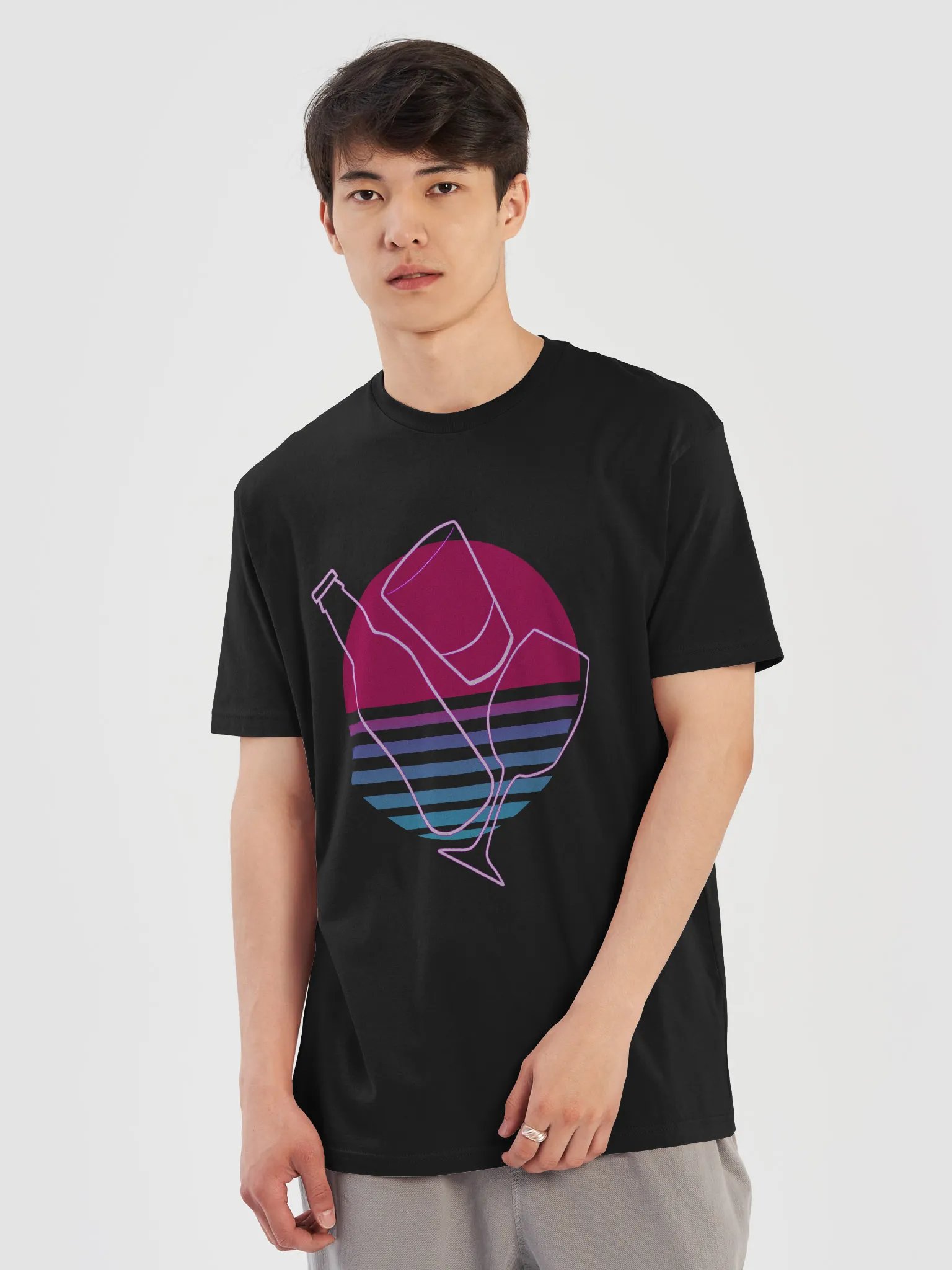 Beer Wine Spirits Trio Logo T-Shirt product image (17)