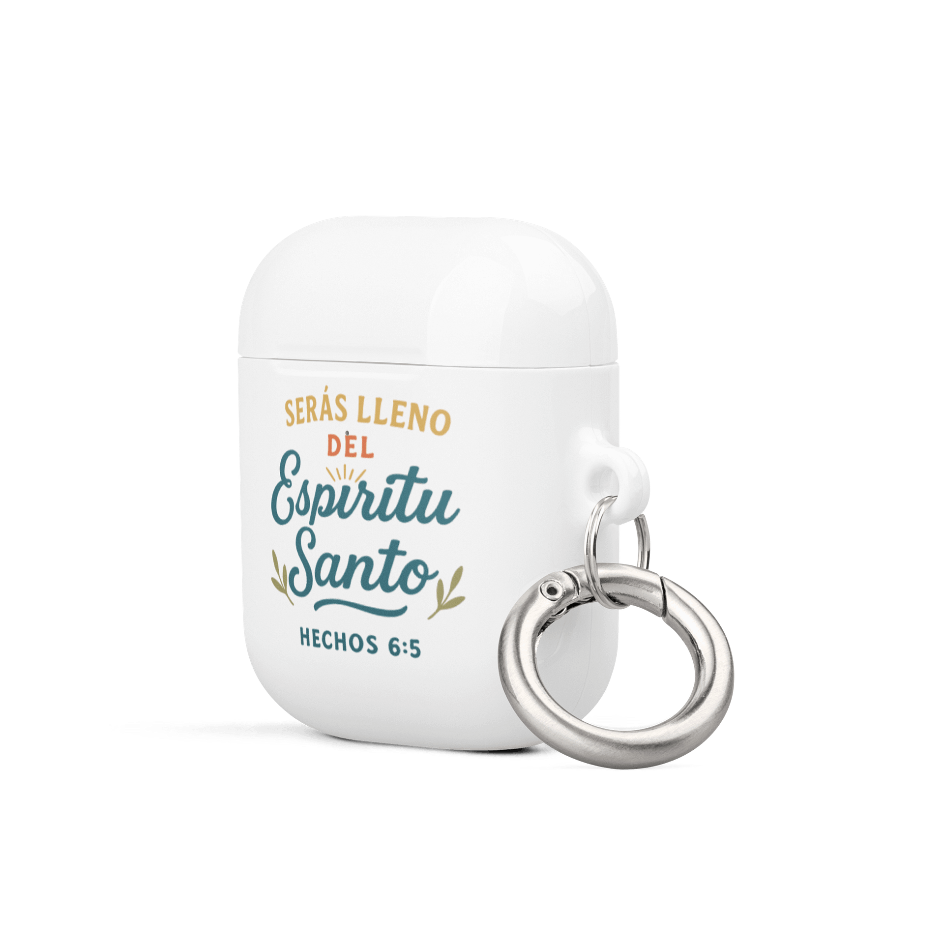 AirPods® Case – “Serás Lleno del Espíritu Santo” – Spanish All-Over Design product image (4)