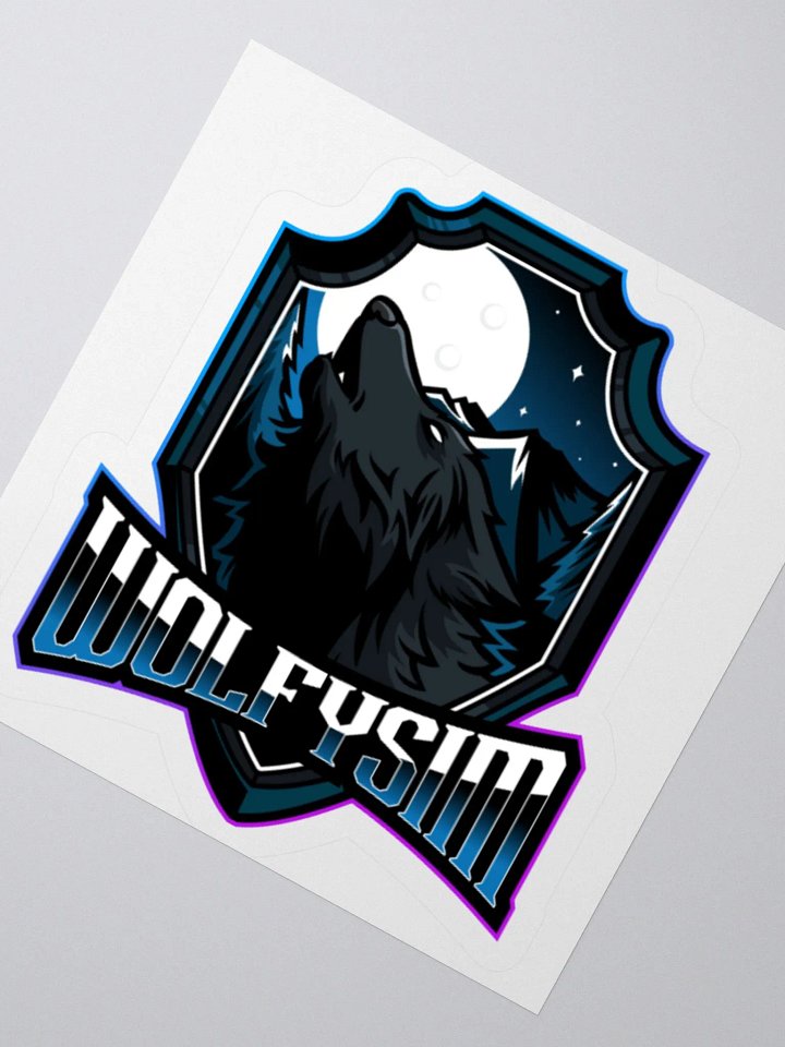 Howling Wolf Kiss Cut Stickers product image (7)