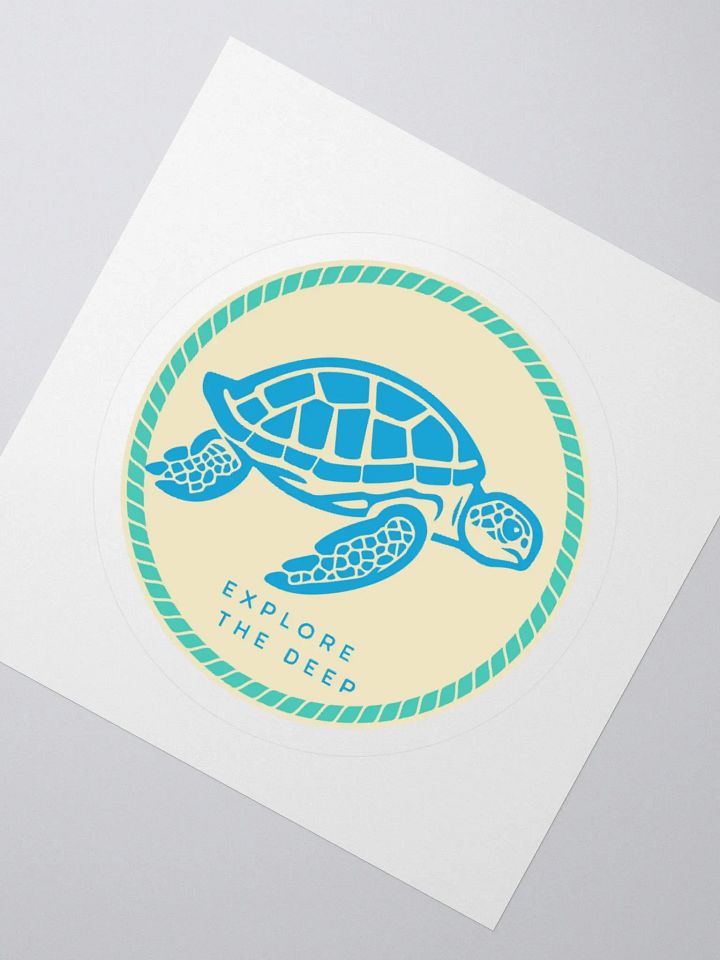 Deep Sea Explorer Turtle Sticker product image (5)