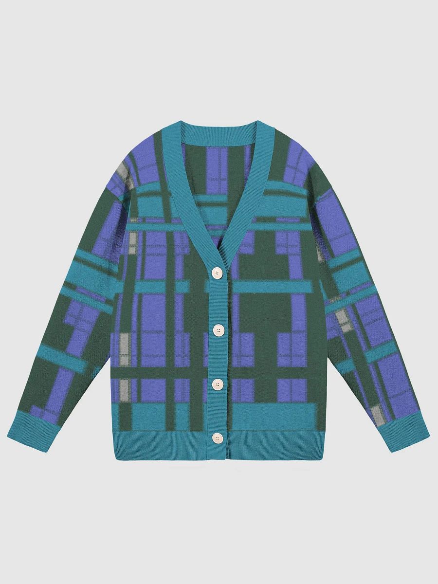 Blue Green Plaid Cardigan product image (2)