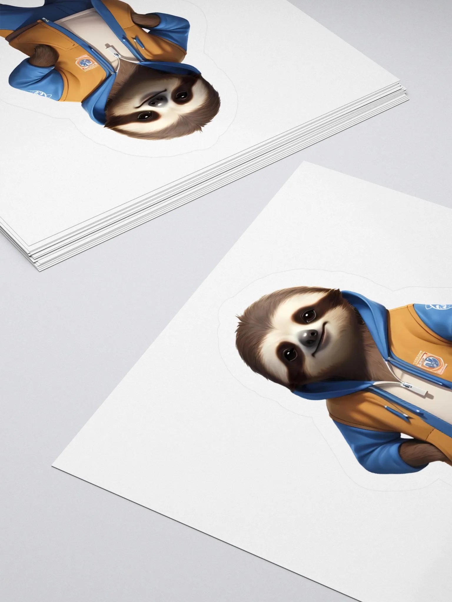 Playful Sloth kiss-cut Sticker product image (6)