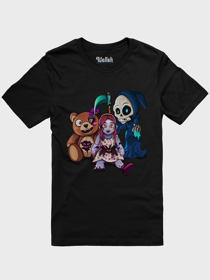 Cute But Creepy Halloween T-Shirt – Spooky Cartoon Horror Characters product image (1)