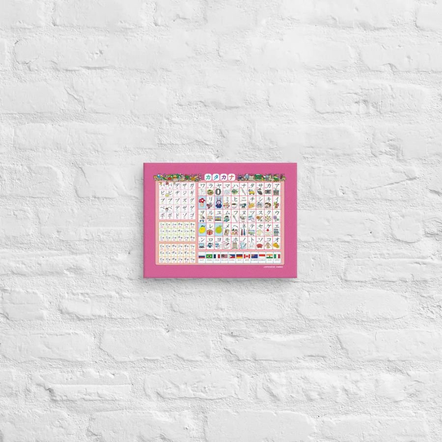 Katakana Chart Canvas by Japanese Ammo product image (2)