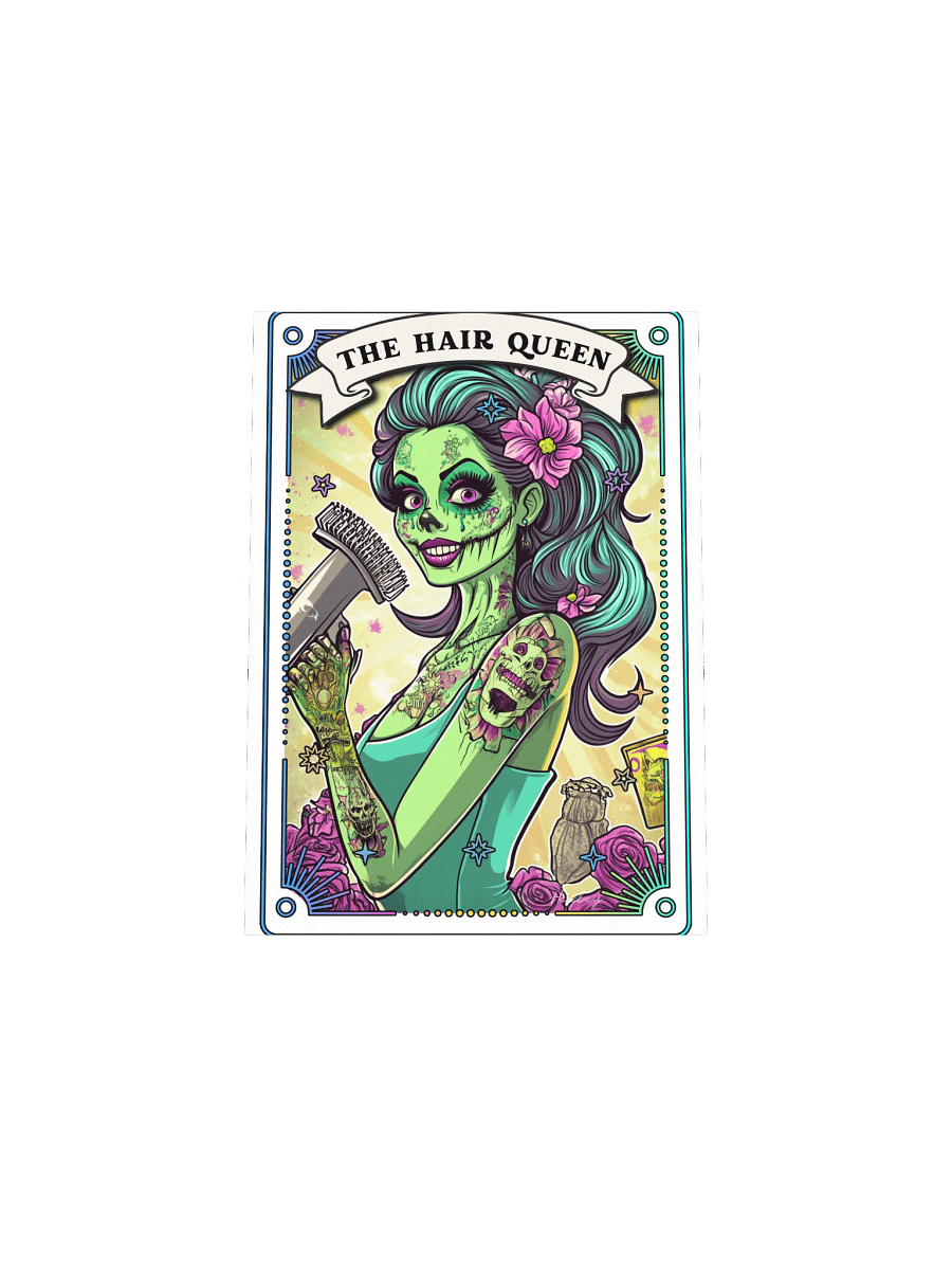 Zombabes: The Hair Queen Matte Art Print product image (4)