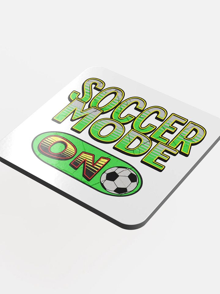 Soccer Mode On Vibrant Coaster product image (1)
