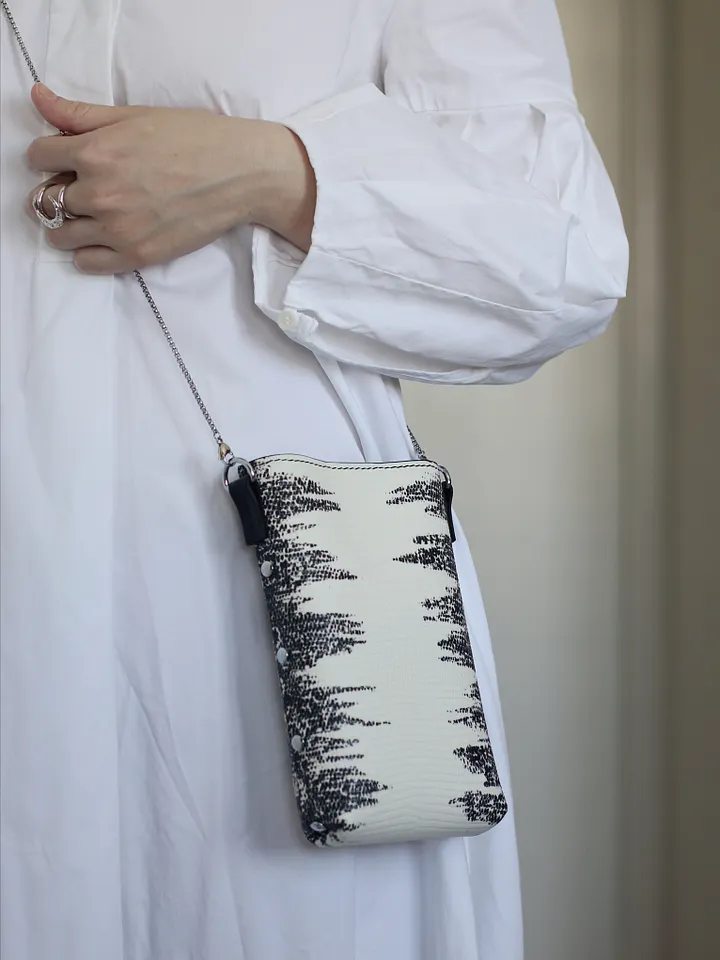 Lizard-embossed Leather Mini Bag product image (2)