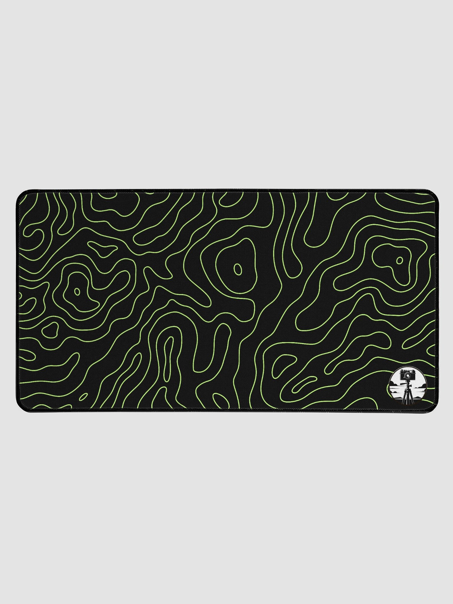 lime/black damascus deskpad product image (1)