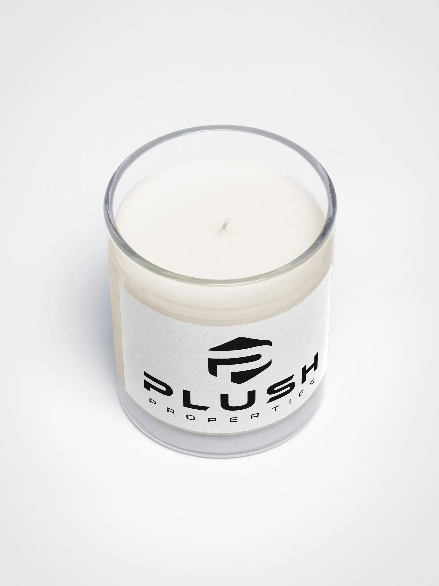 Plush Soy Wax Candle In A Clear Glass Jar product image (3)