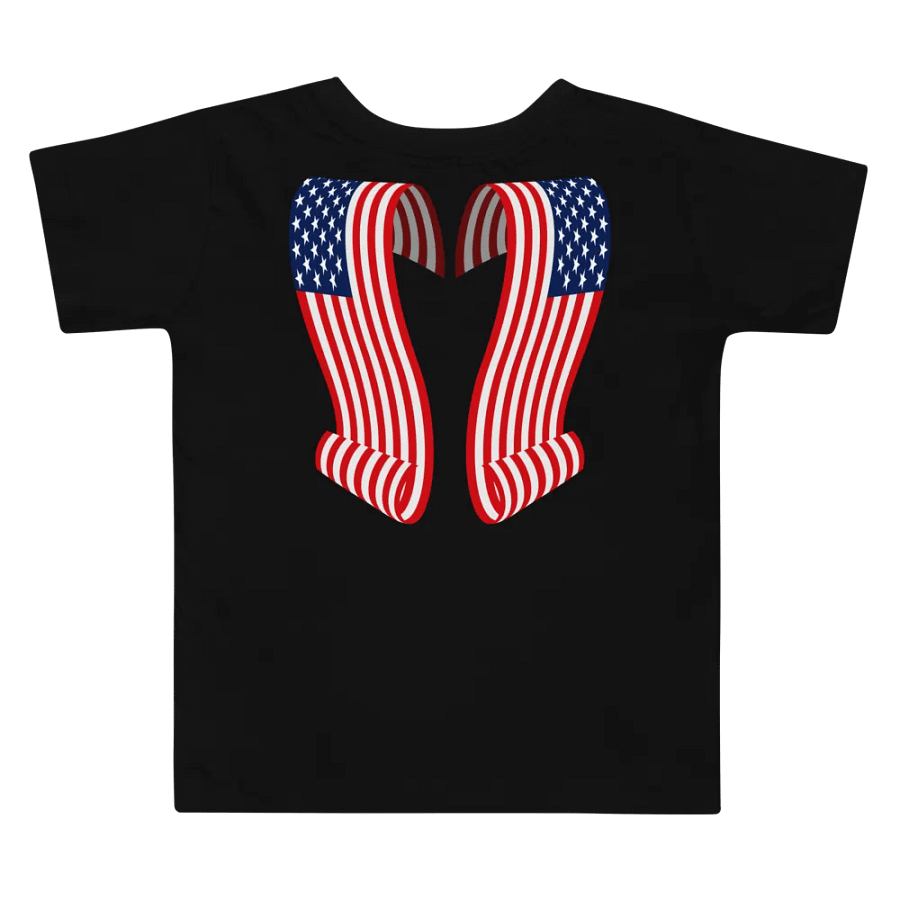 Stars & Stripes Curly Angel Wings Toddler Tee product image (2)