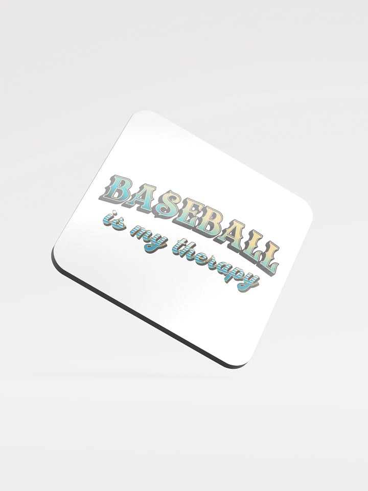 Baseball Is My Therapy Bliss Coaster product image (2)
