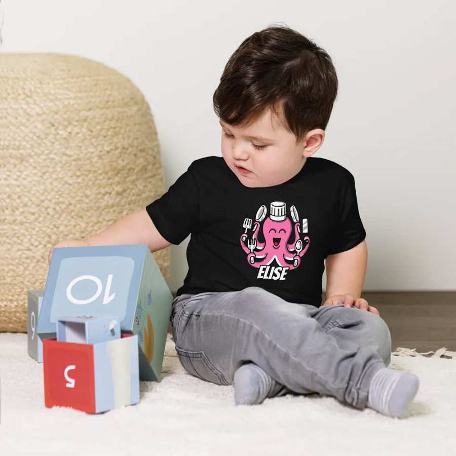 Elise's Octo-Chef Toddler T-Shirt product image (12)