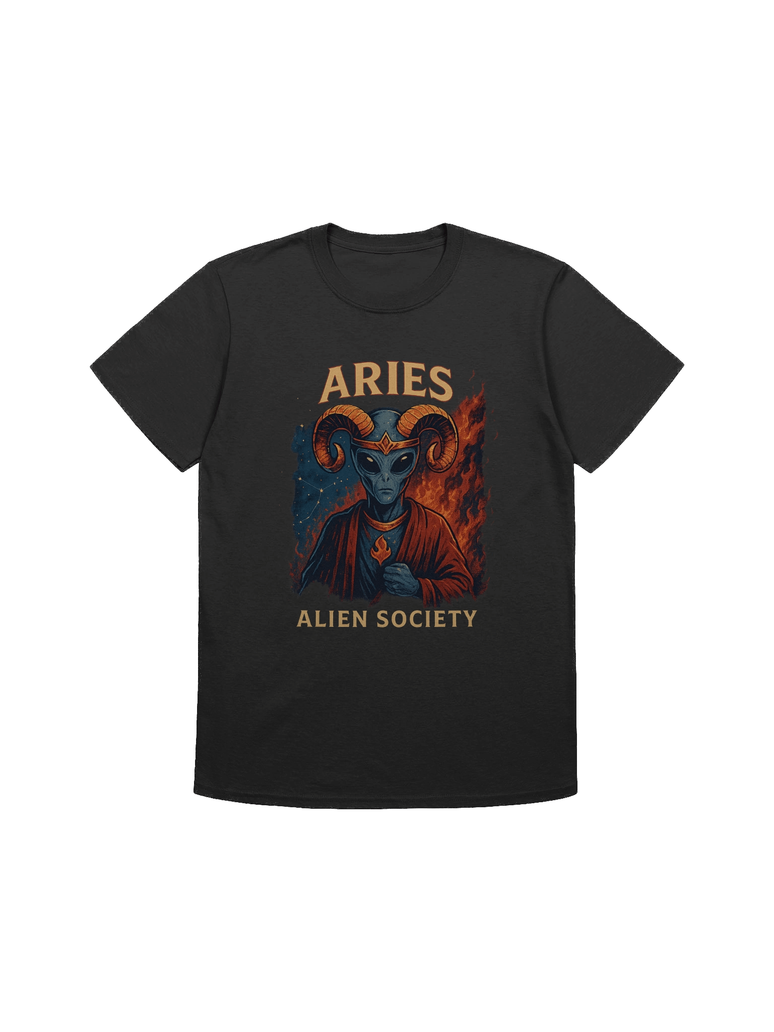 Cosmic Aries Robed Alien T-Shirt product image (3)