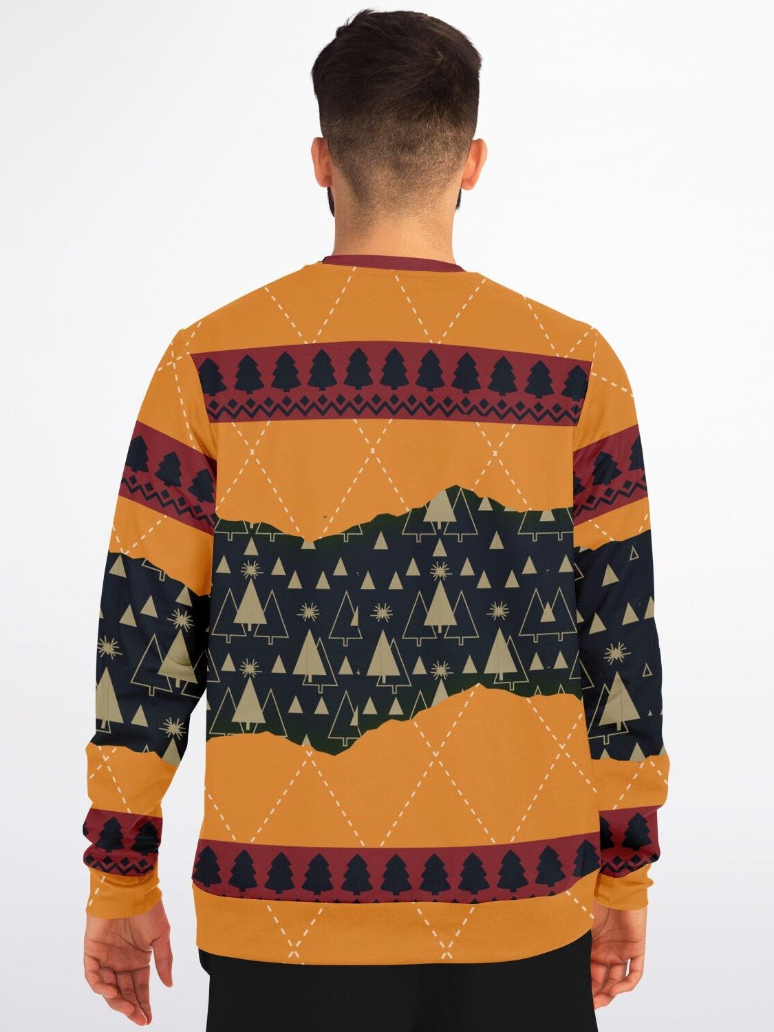 “Full Moon This Christmas” Funny Santa Christmas Sweatshirt | Naughty Holiday Party Jumper | Humorous Adult Santa Ugly Sweater | Unisex Xmas Party Gift product image (2)