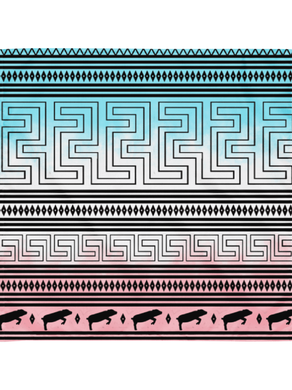 Epicurean Amphora Design (All-Over Print Bandana) product image (1)