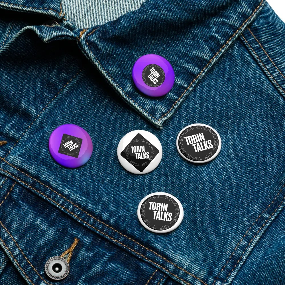 Torin Talks Logo Pin Buttons Set product image (16)