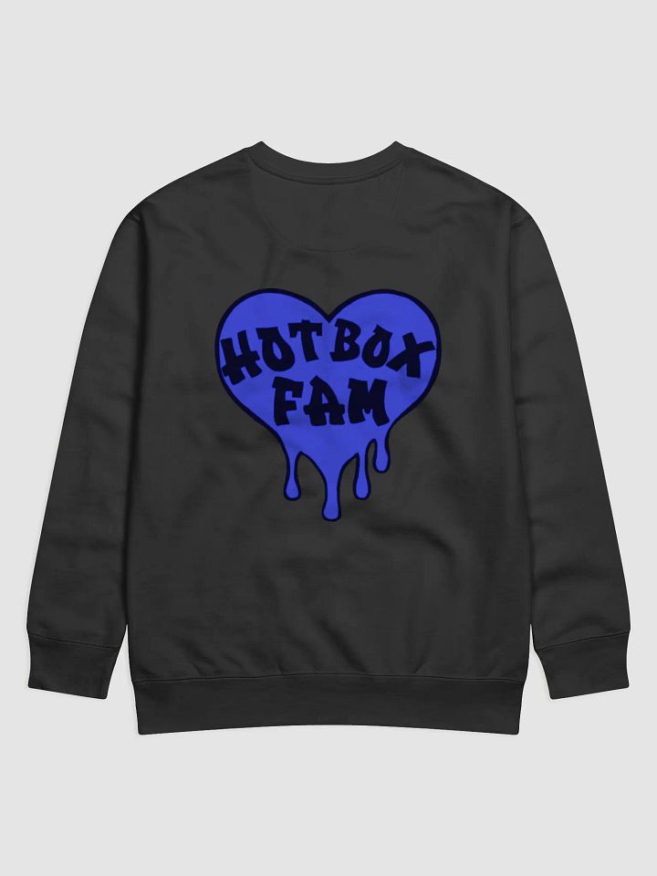 UNISEX HOT BOX FAM BADDIE AND SOLID ROYAL BLUE LOGO SWEATSHIRT product image (2)