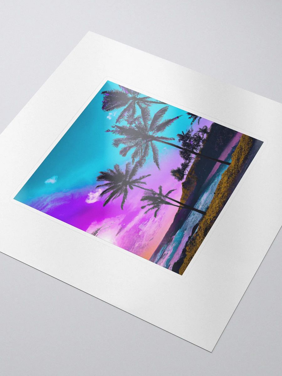 Galactic Wild Colorful Beach Omega Sticker product image (3)
