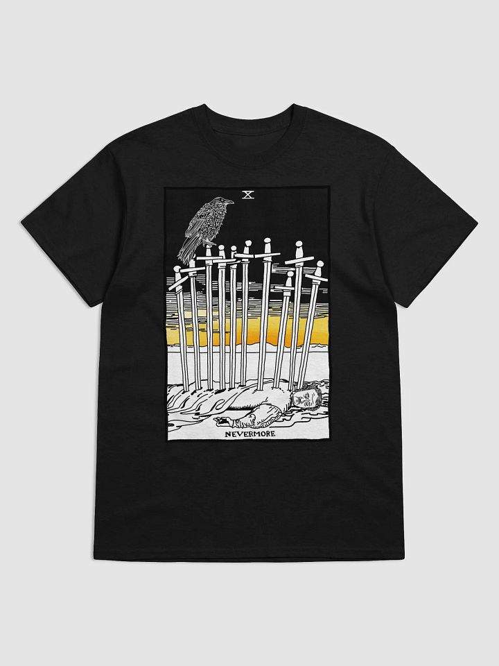Edgar Allan Poe Ten of Swords Tarot Card Shirt product image (1)