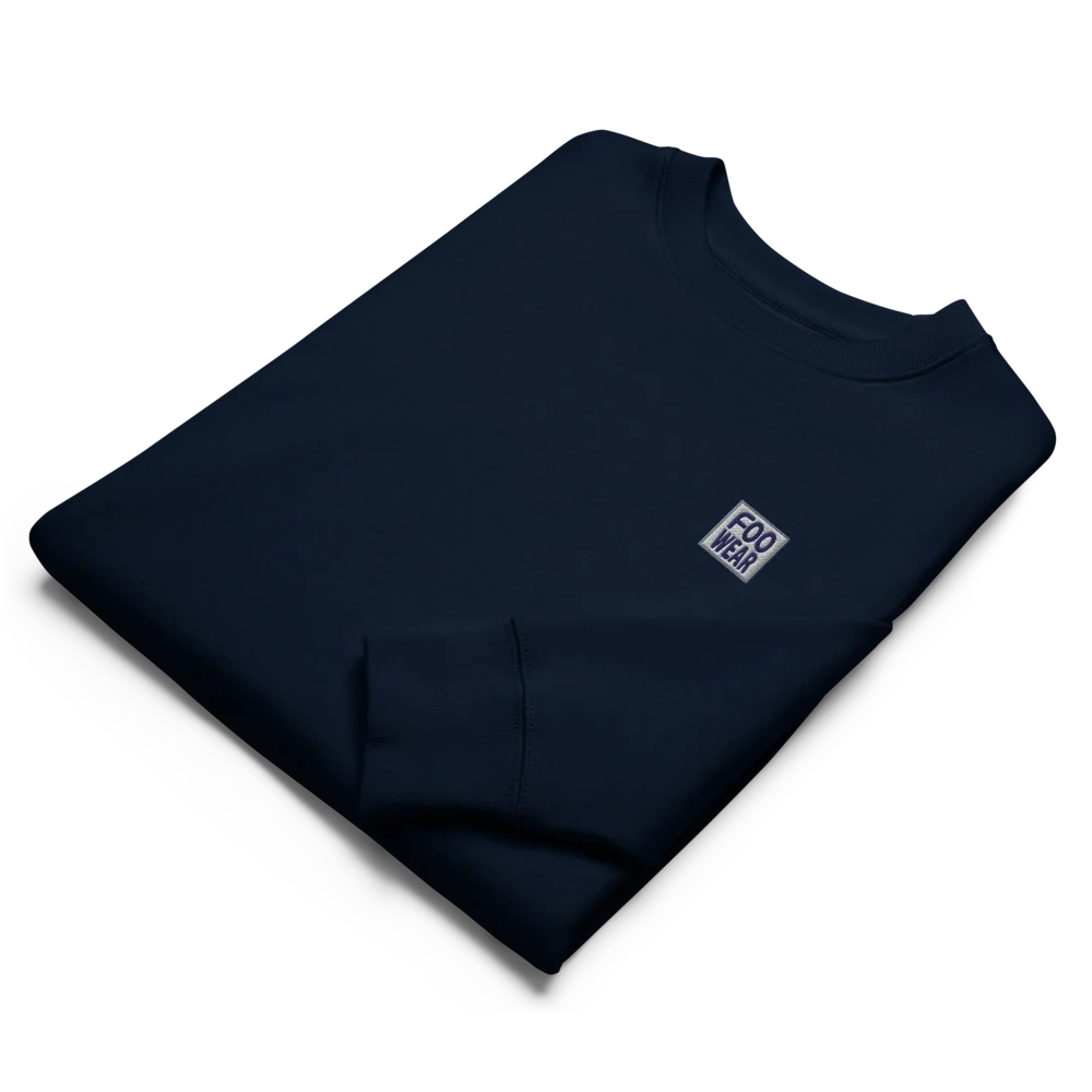 Embroidered Logo Sweatshirt in French Navy with Backprint product image (4)