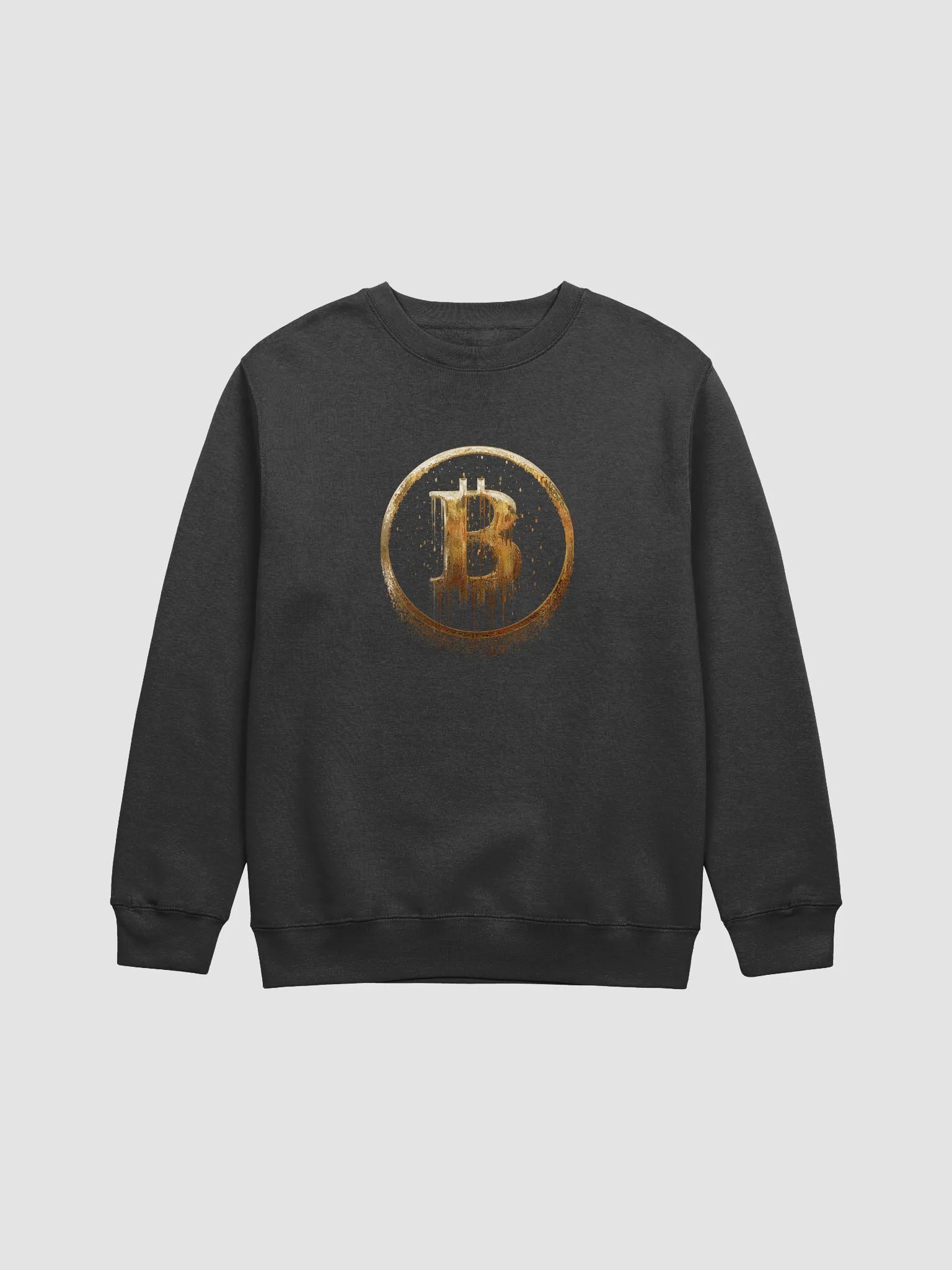 Liquid Gold Bitcoin Logo Crewneck Sweatshirt product image (1)