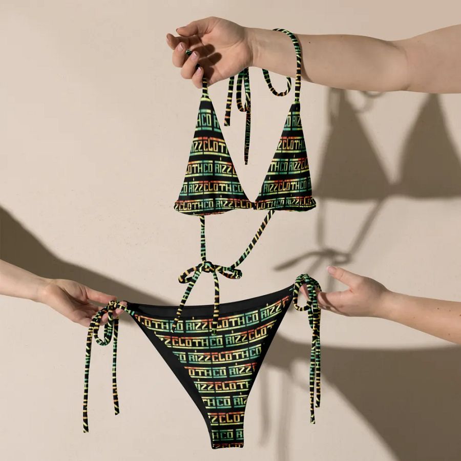 Rizz Cloth Co String Bikini Rasta Dark product image (7)