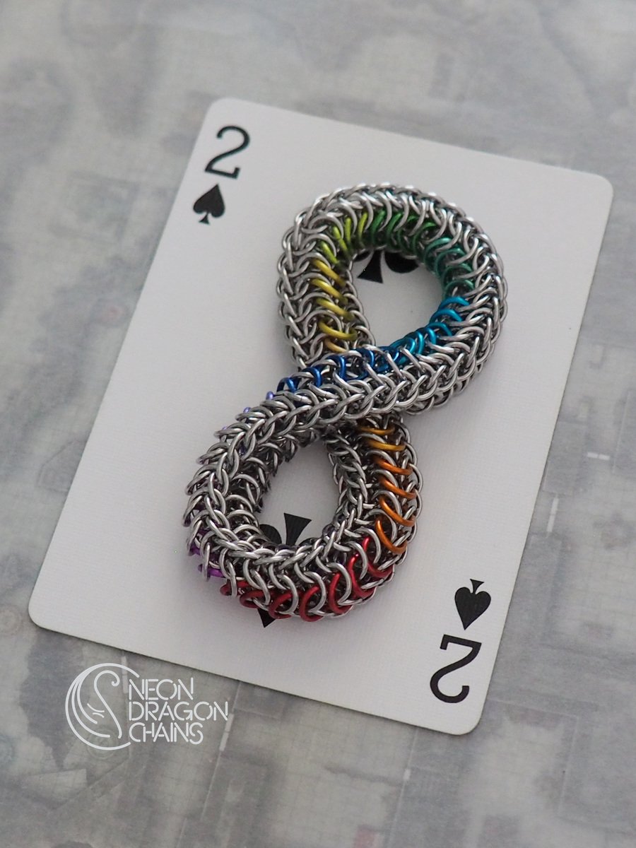 Rainbow Chrome Mobius Fidget Toy product image (3)