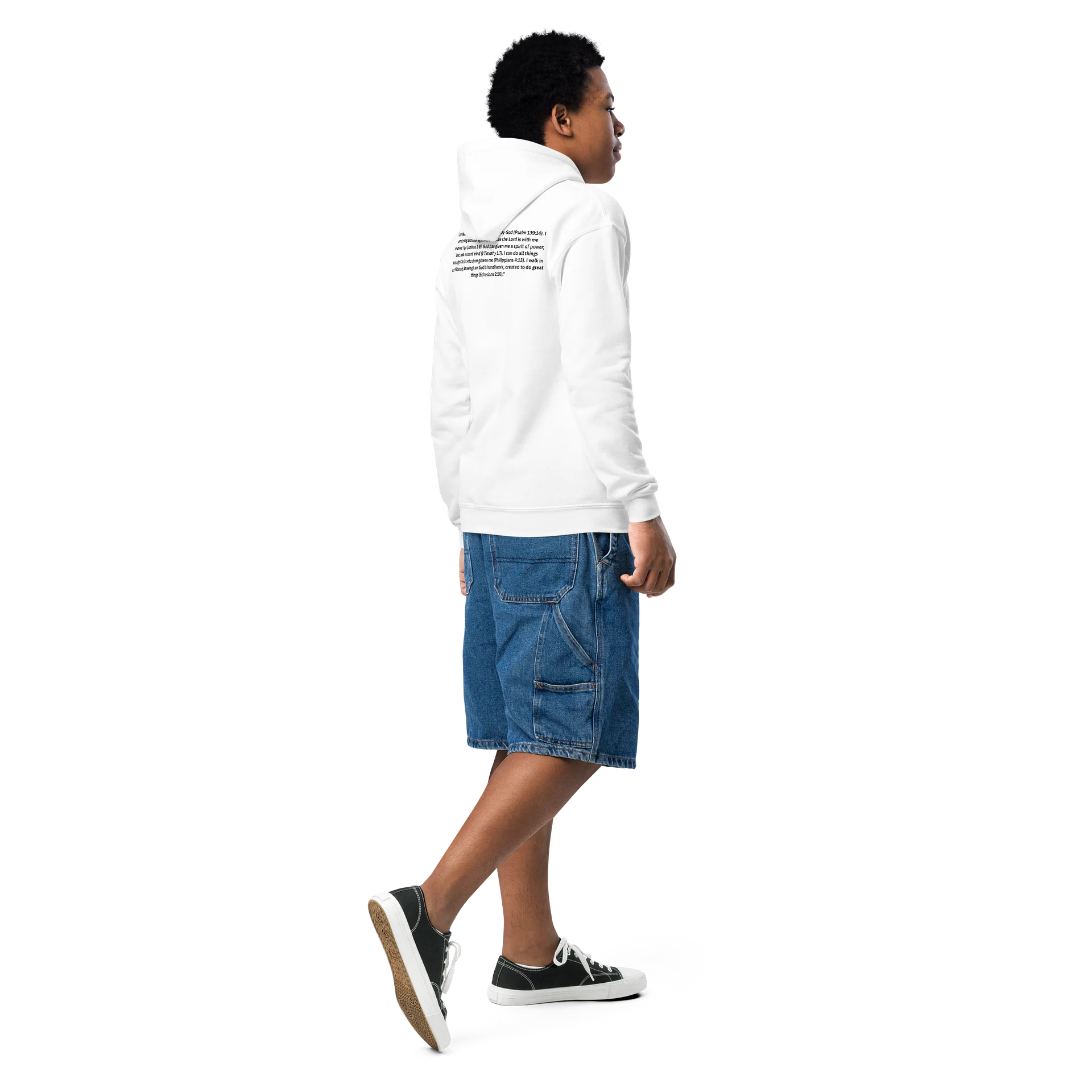 CG Faith White Kids Hoodie product image (5)