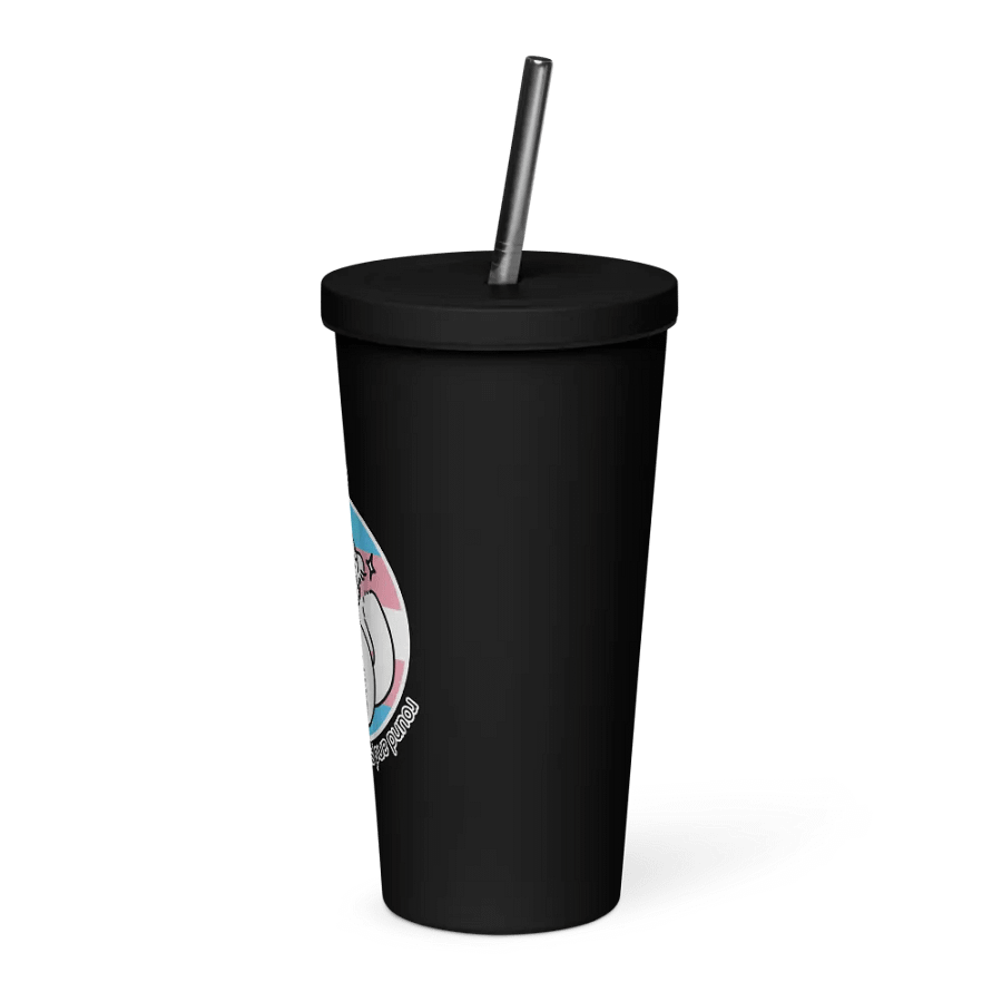 Round and Proud Manul Pride Transgender Version - Insulated Tumbler product image (7)