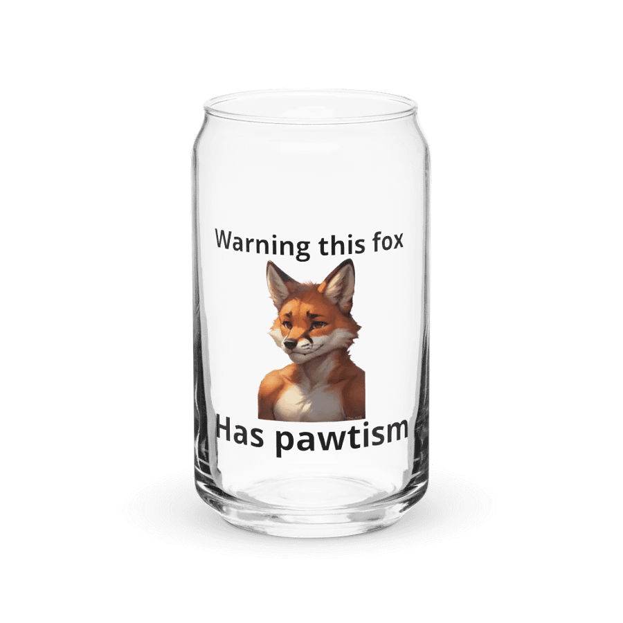 Foxy pawtism glassware product image (2)