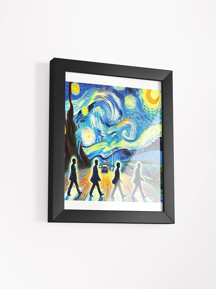 🖼️ Abbey Road Van Gogh-Inspired Framed Print – Legendary Music Meets Timeless Art product image (2)