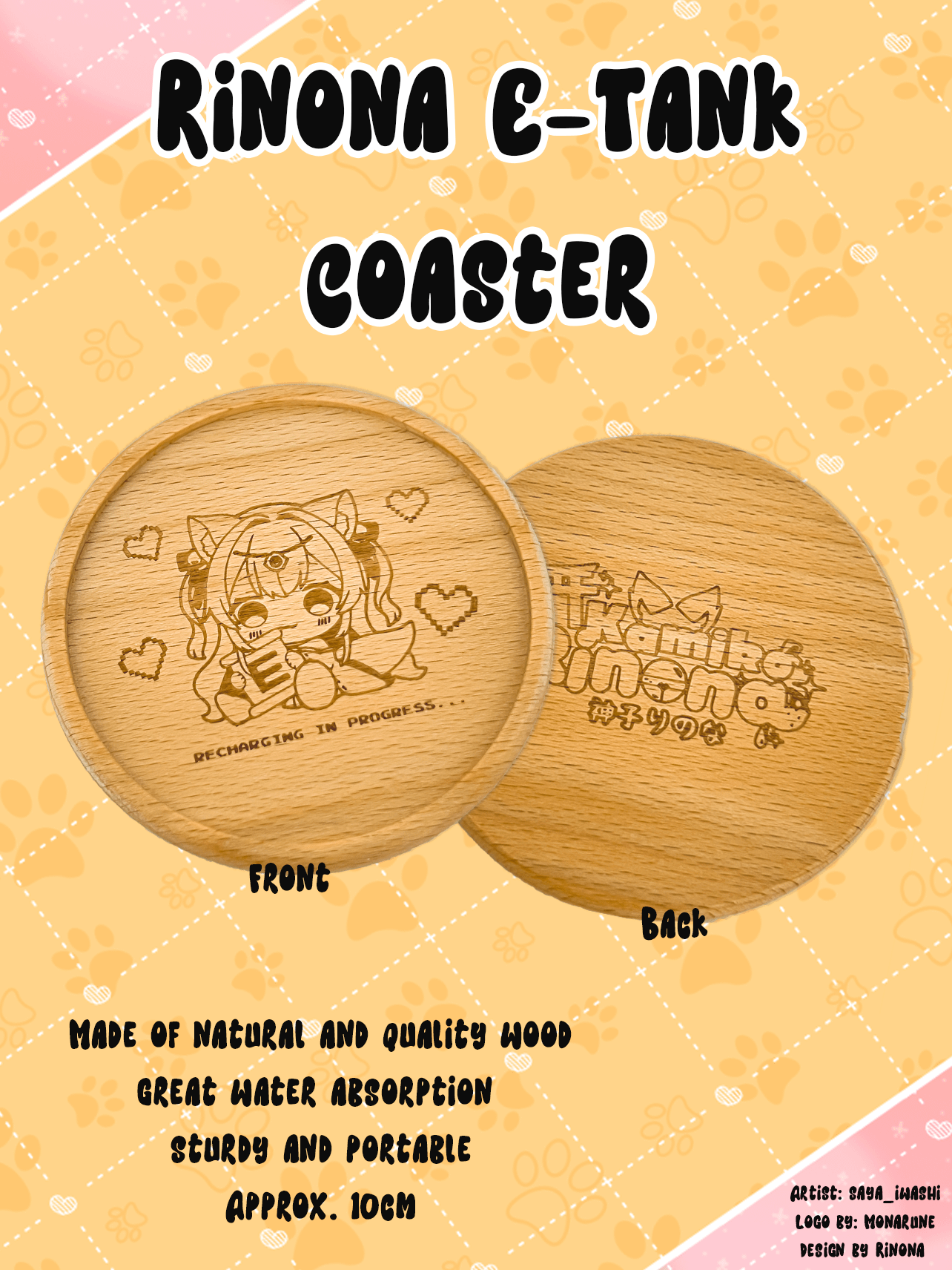 Rinona E-Tank Coaster product image (1)