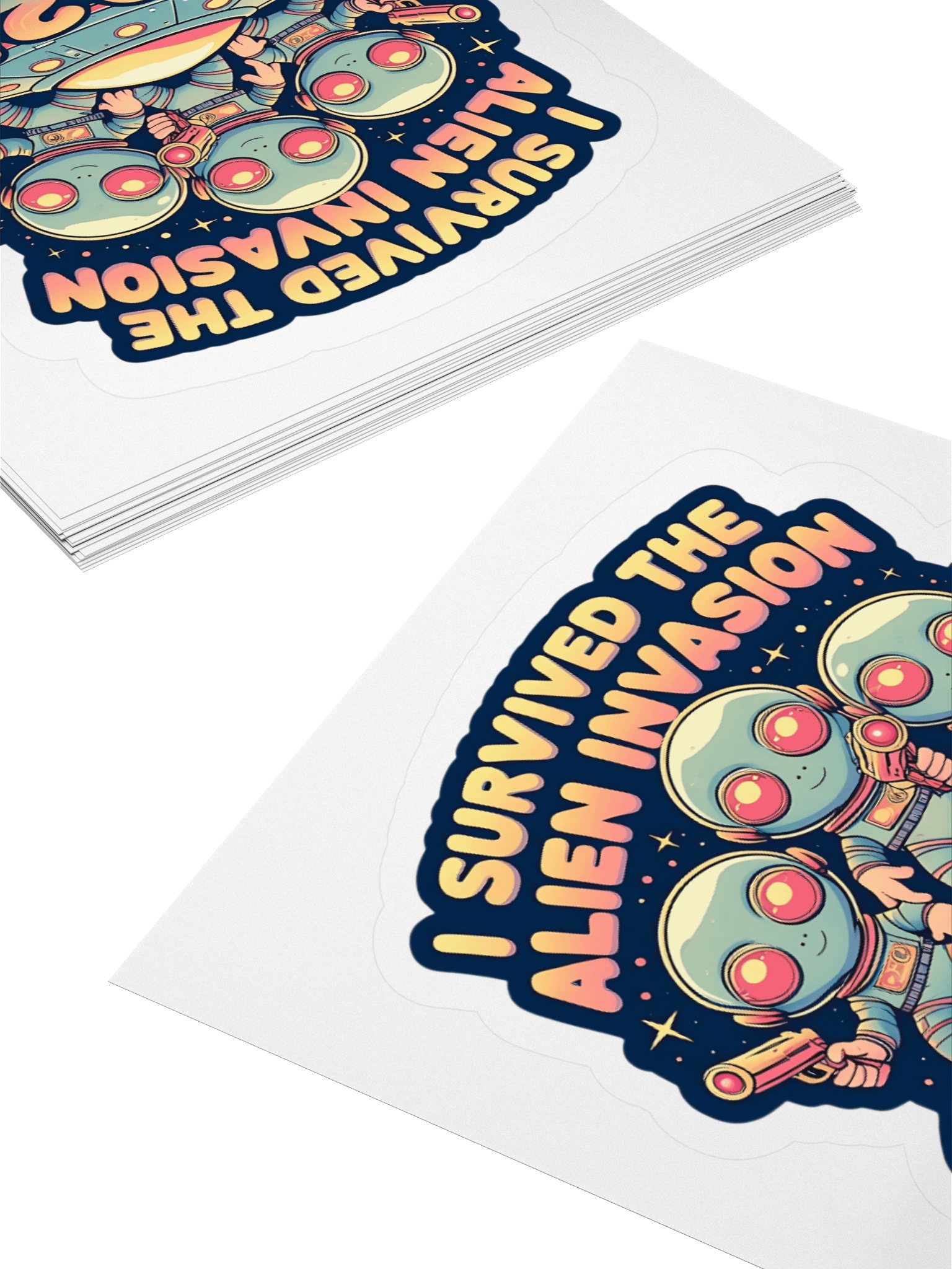 Alien Invasion Survivors Sticker Set product image (10)