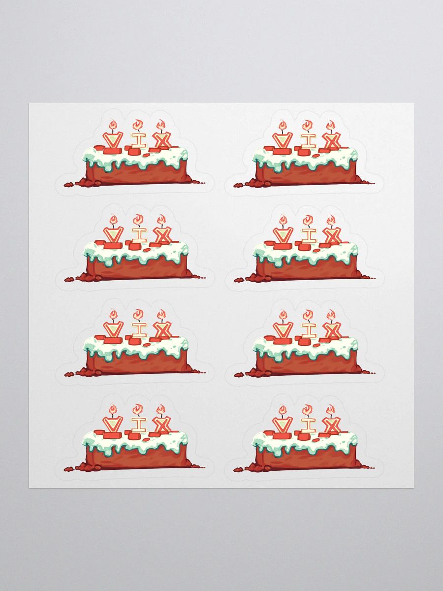 8x "I'll Make a Cake" /w Candles Sticker Pack product image (1)