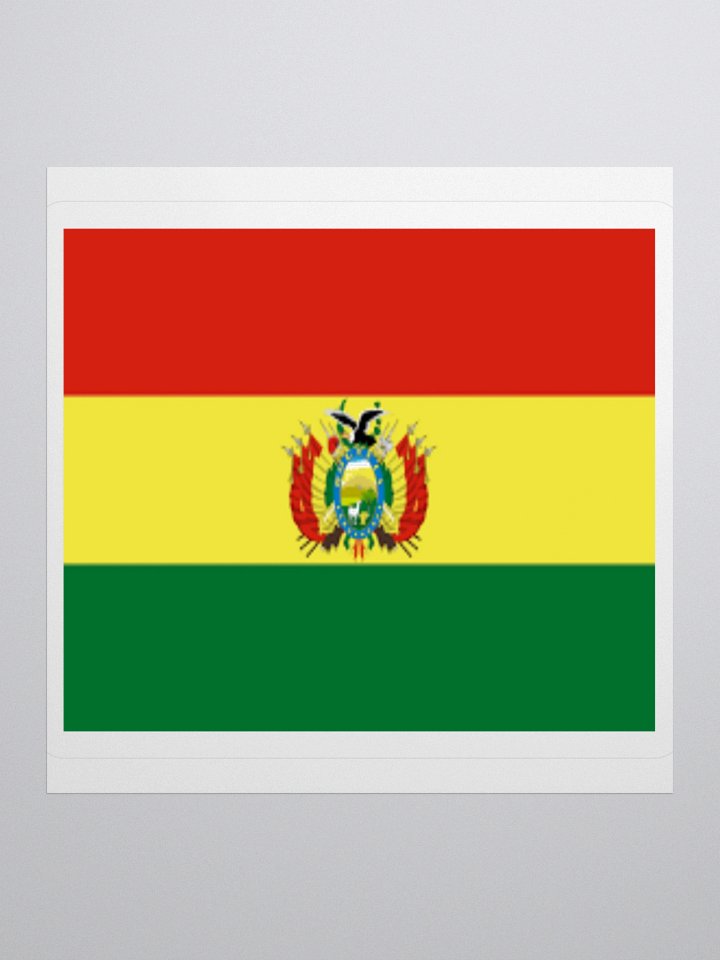 Exclusive Bolivia Flag Kiss-Cut Stickers - High-Quality Vinyl, Multiple Sizes product image (3)